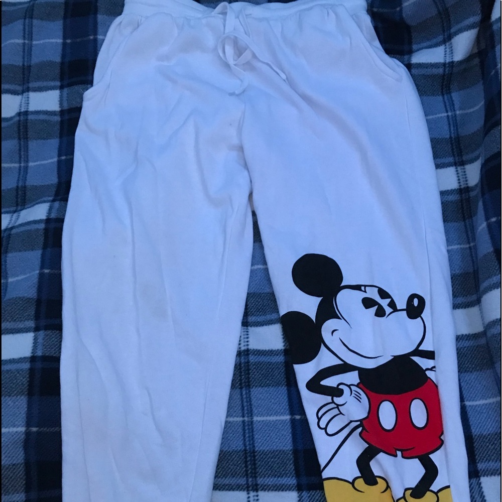 COPY - White Mickey Mouse sweatpants!!!